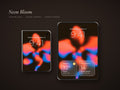 Neon Bloom | iPhone Duo Wallpaper