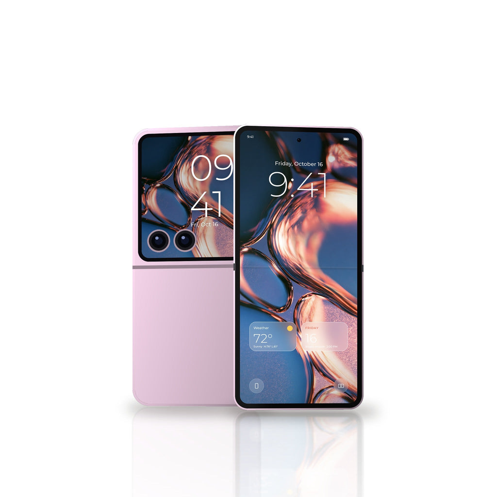 Copper Bubbles Galaxy wallpaper on Z Flip8