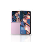 Copper Bubbles Galaxy wallpaper on Z Flip8