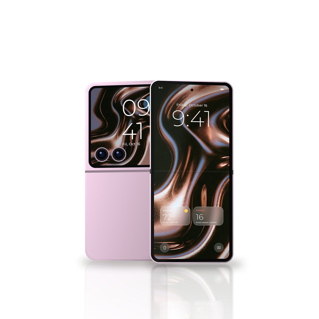 Copper Wave Galaxy wallpaper on Z Flip8