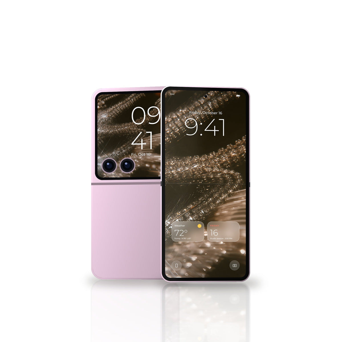 Disco Noir Galaxy wallpaper on Z Flip8