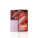 Red Foil Galaxy wallpaper on Z Flip8