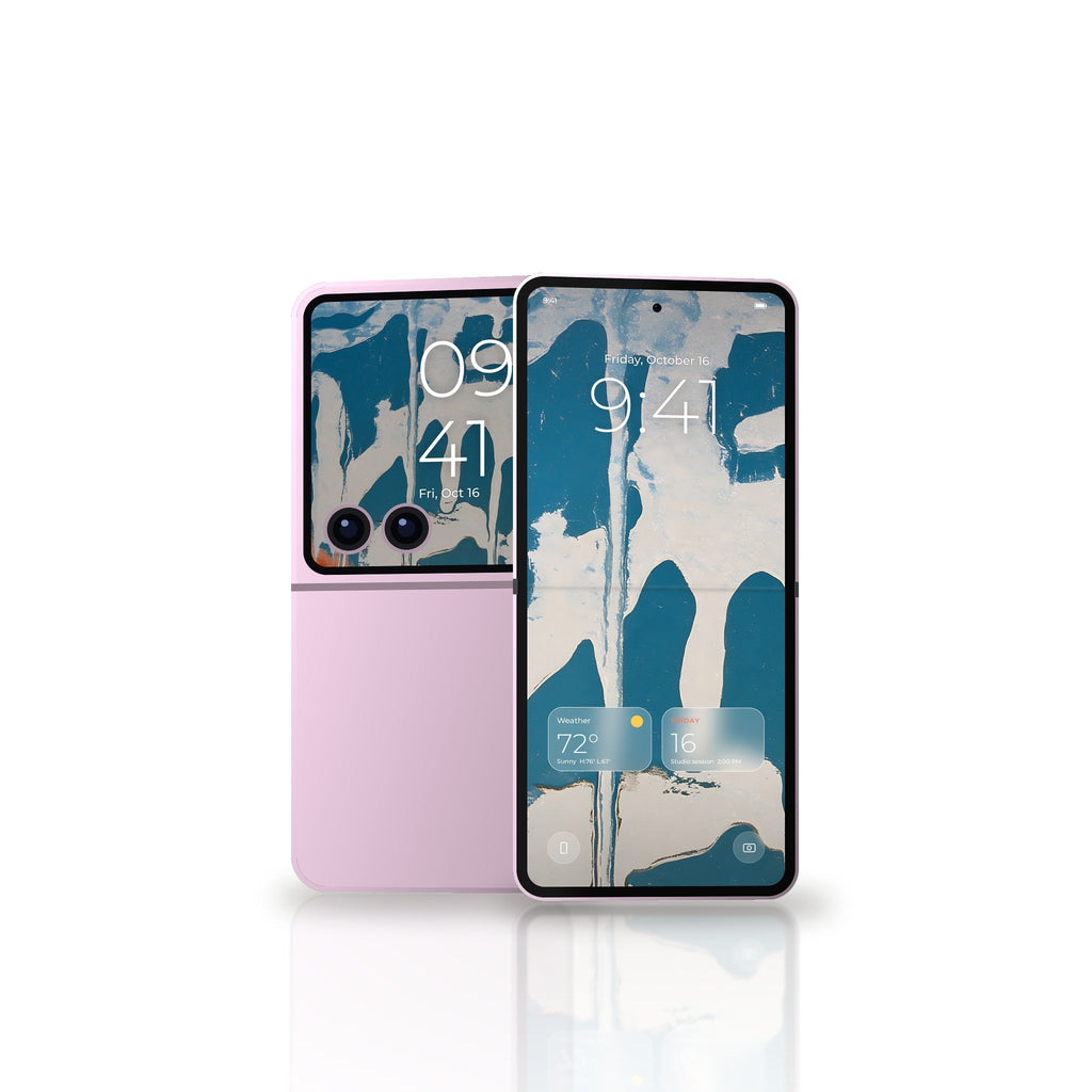 Teal Drip Galaxy wallpaper on Z Flip8