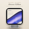 Abstract Ribbon 2027 calendar on Apple HomeView