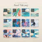 All 12 months of the Pastel Tide 2027 calendar