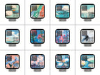 Pastel Tide months shown on HomeView devices